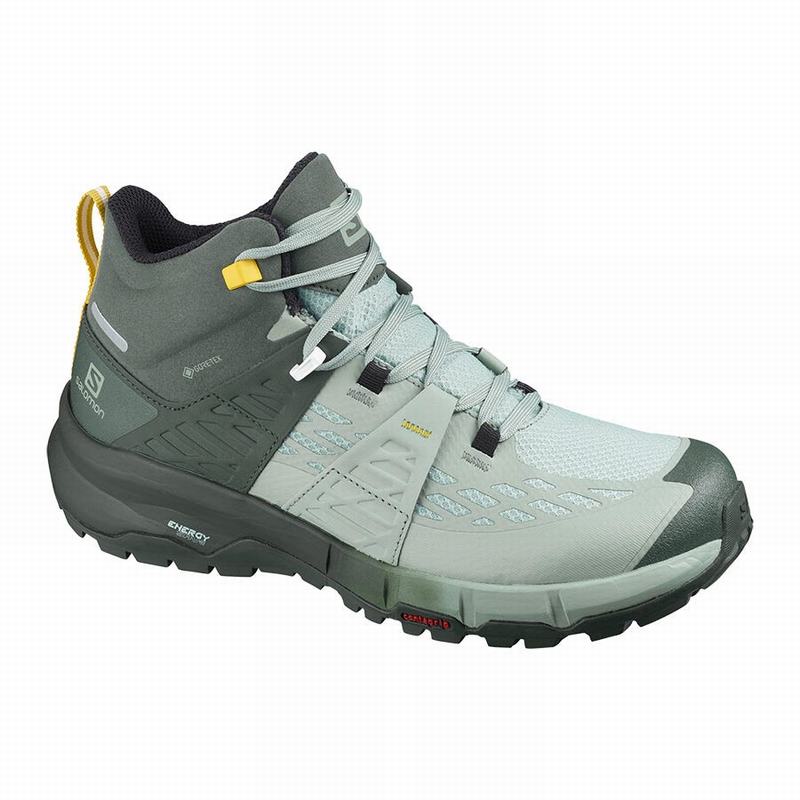 Chaussures De Randonnée Salomon Femme Vert - Salomon ODYSSEY MID GTX W - France (4861-ODNQV)